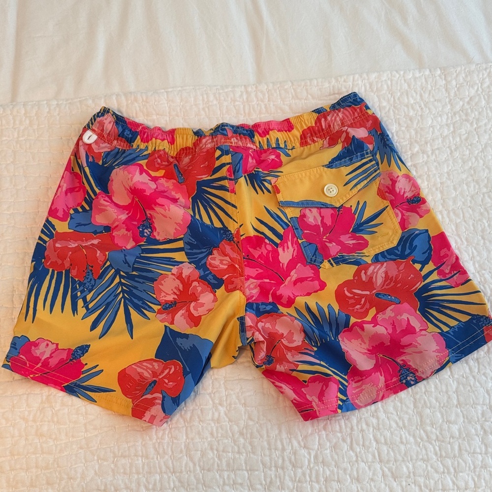 J. Crew Floral Swim Trunks - Yellow, Pink, Blue - Picture 3 of 3